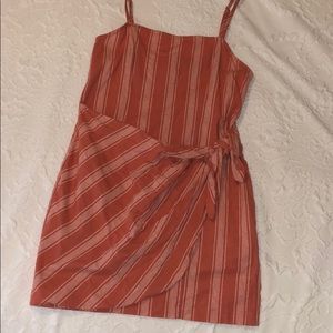 Coral forever 21 wrap dress